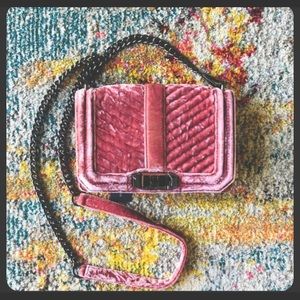 Rebecca minkoff crossbody bag pink velvet